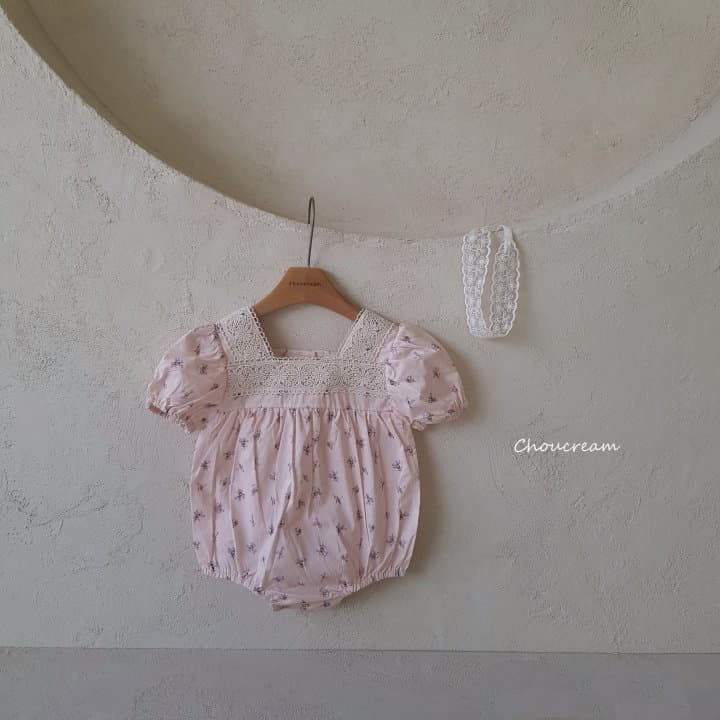 Choucream - Korean Baby Fashion - #babyboutique - Sqaure Lace Bodysuit