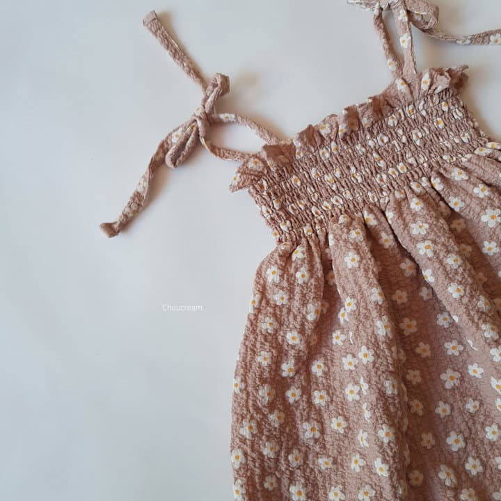 Choucream - Korean Baby Fashion - #babyboutique - Smocked Flower Bodysuit - 10