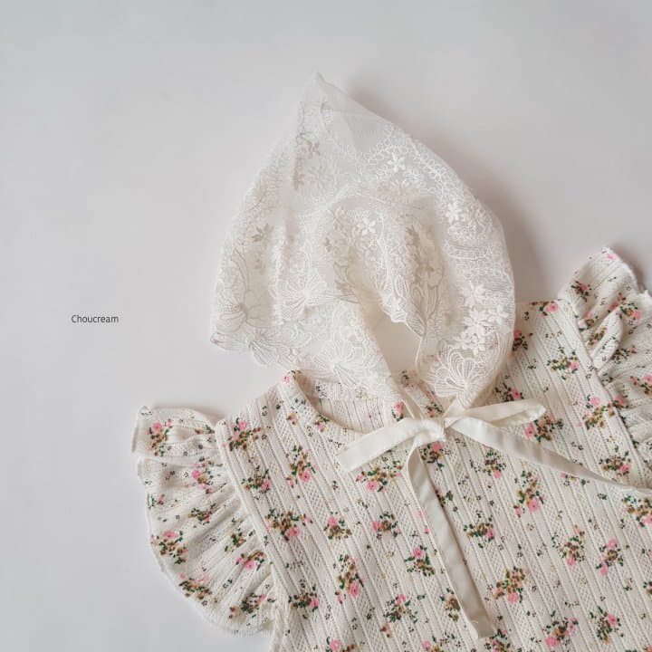 Choucream - Korean Baby Fashion - #babyboutiqueclothing - Eyelet Flower Bodysuit - 3