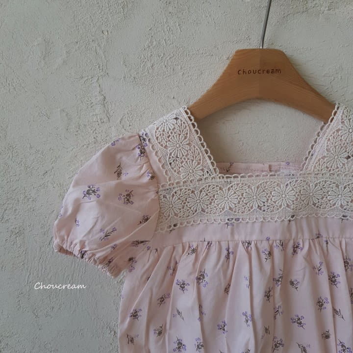Choucream - Korean Baby Fashion - #babyboutiqueclothing - Sqaure Lace Bodysuit - 2