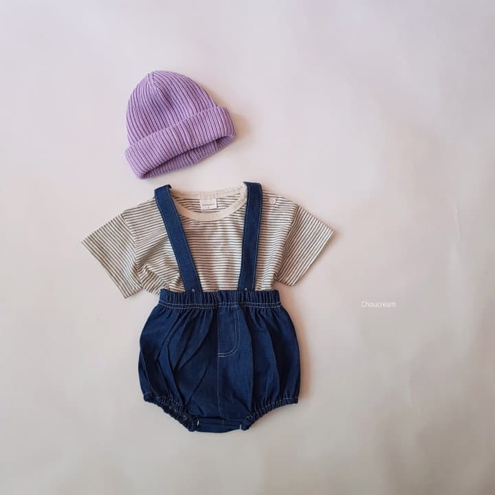 Choucream - Korean Baby Fashion - #babyfashion - Denim Dungarees Bloomer