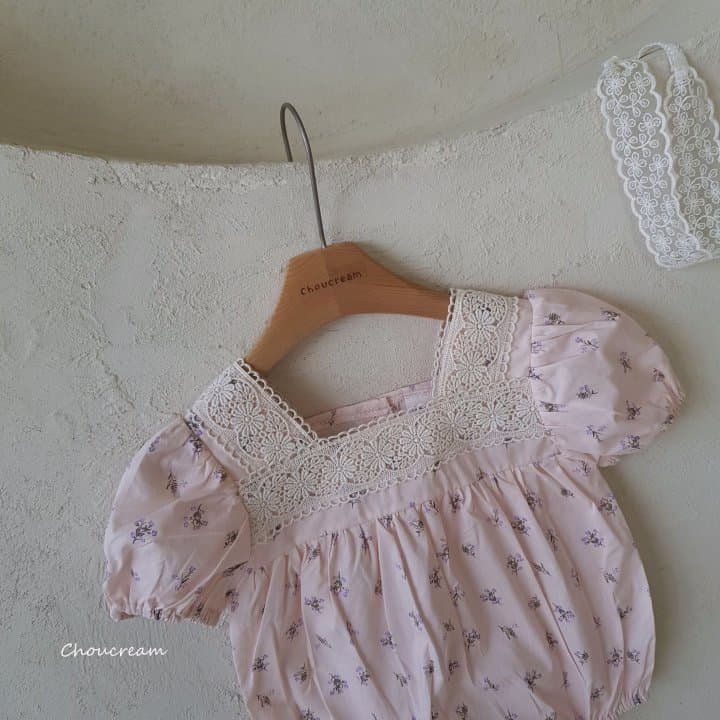 Choucream - Korean Baby Fashion - #babyclothing - Sqaure Lace Bodysuit - 4