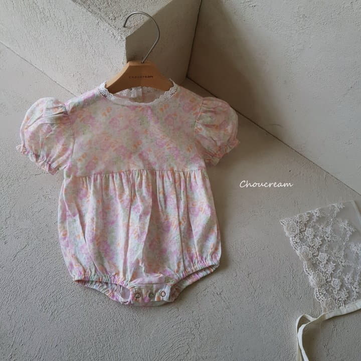 Choucream - Korean Baby Fashion - #babyfashion - Summer Flower Bodysuit - 2