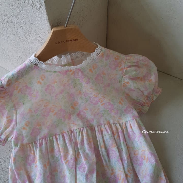 Choucream - Korean Baby Fashion - #babyfever - Summer Flower Bodysuit - 3