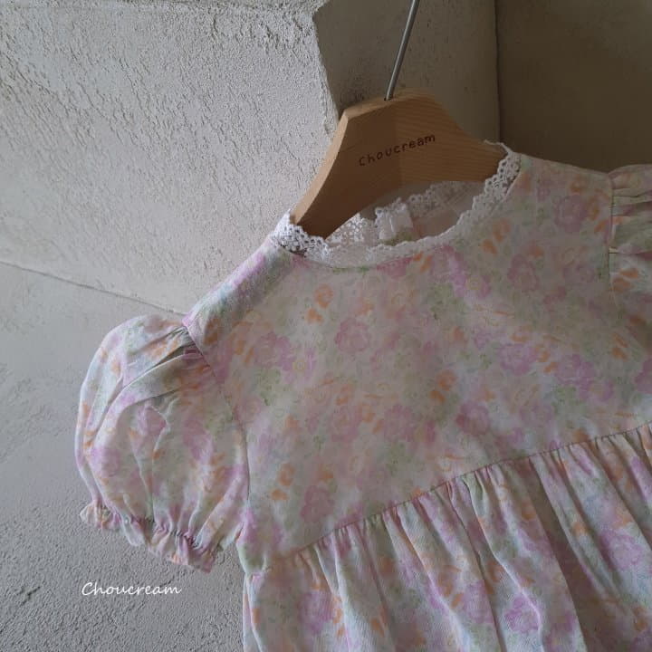 Choucream - Korean Baby Fashion - #babyfever - Summer Flower Bodysuit - 4