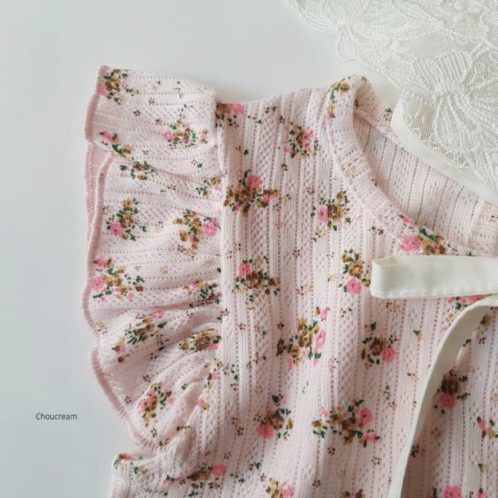 Choucream - Korean Baby Fashion - #babylifestyle - Eyelet Flower Bodysuit - 8