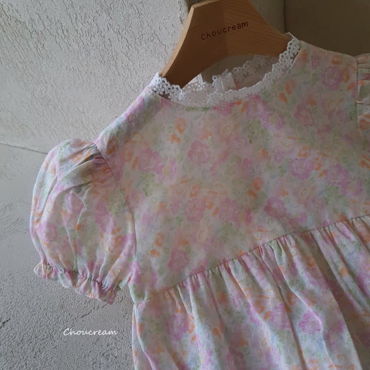 Choucream - Korean Baby Fashion - #babylifestyle - Summer Flower Bodysuit - 5