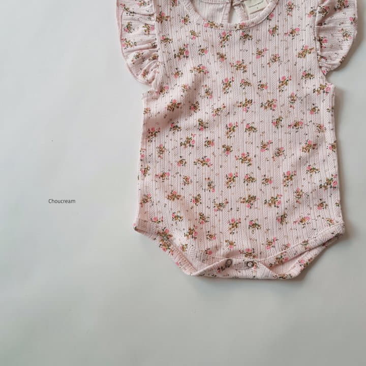 Choucream - Korean Baby Fashion - #babyootd - Eyelet Flower Bodysuit - 10