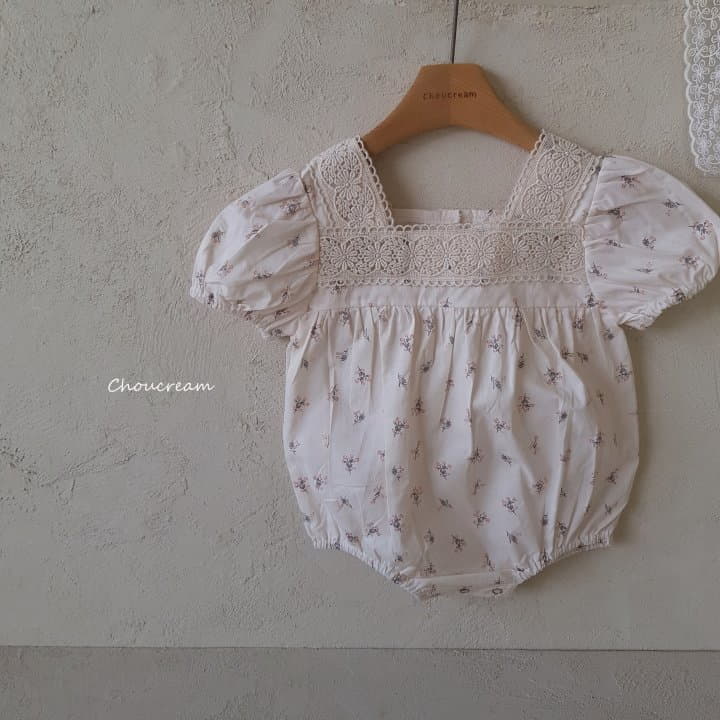 Choucream - Korean Baby Fashion - #babyoutfit - Sqaure Lace Bodysuit - 11