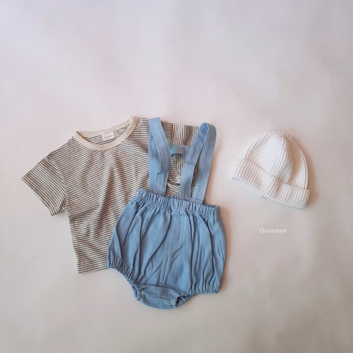 Choucream - Korean Baby Fashion - #babywear - Denim Dungarees Bloomer - 9