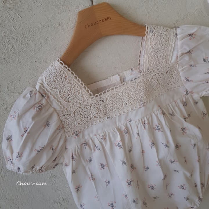Choucream - Korean Baby Fashion - #babywear - Sqaure Lace Bodysuit - 12