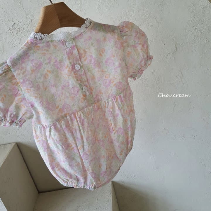 Choucream - Korean Baby Fashion - #babywear - Summer Flower Bodysuit - 10