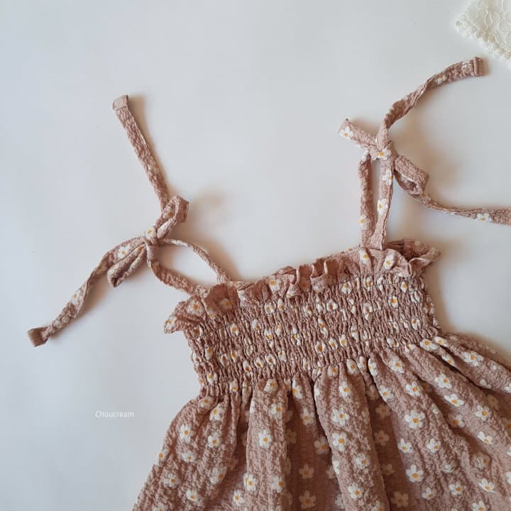 Choucream - Korean Baby Fashion - #onlinebabyshop - Smocked Flower Bodysuit - 8