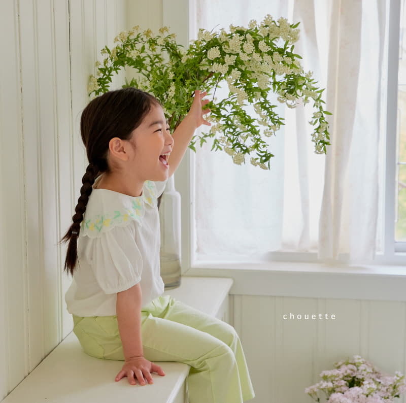 Chouette - Korean Children Fashion - #Kfashion4kids - Flower Collar Tee - 10