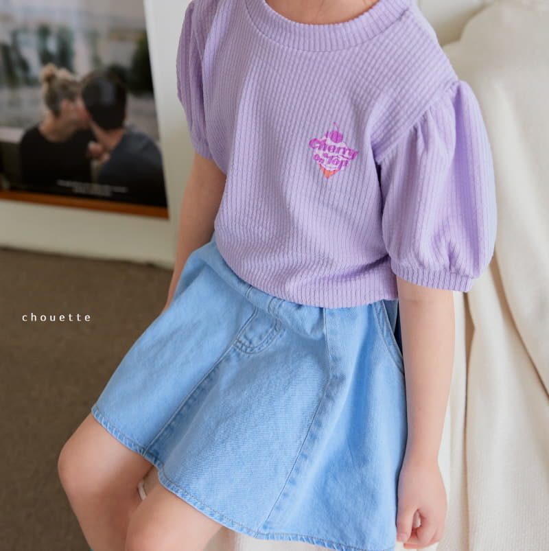 Chouette - Korean Children Fashion - #childrensboutique - Cherry Puff Tee - 9