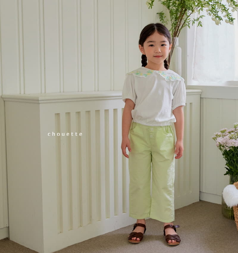 Chouette - Korean Children Fashion - #childrensboutique - Flower Collar Tee - 3
