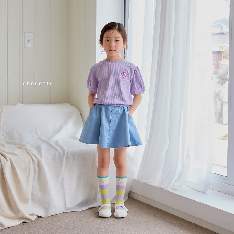 Chouette - Korean Children Fashion - #littlefashionista - Cherry Puff Tee