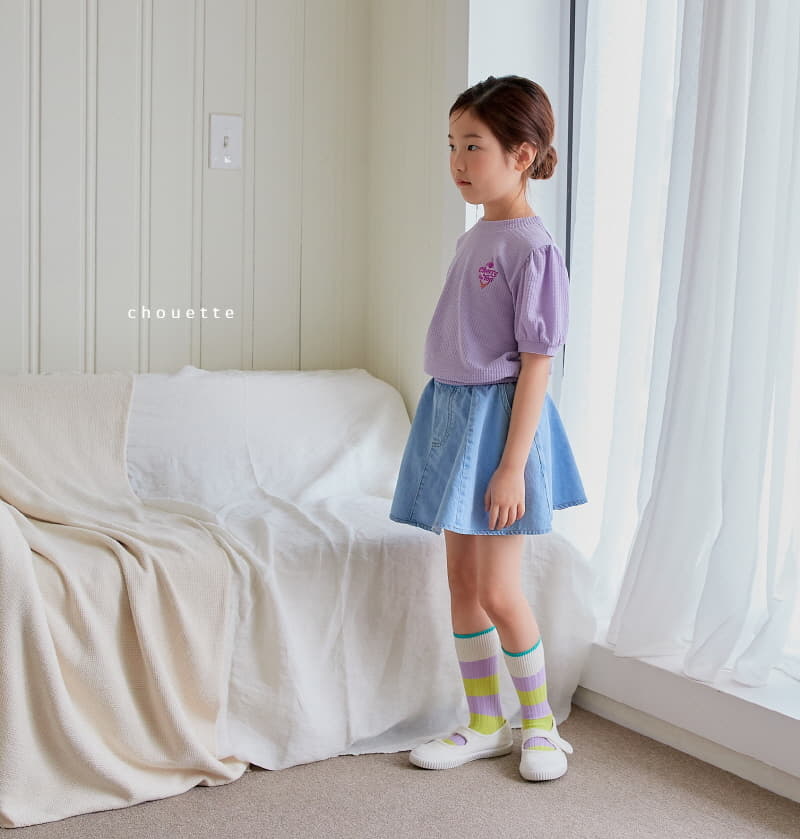 Chouette - Korean Children Fashion - #minifashionista - Cherry Puff Tee - 3