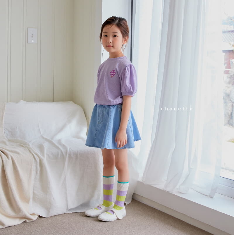 Chouette - Korean Children Fashion - #minifashionista - Cherry Puff Tee - 4