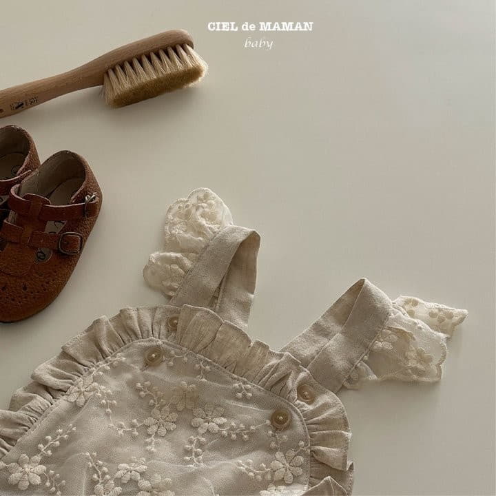 Ciel De Maman - Korean Baby Fashion - #babyboutiqueclothing - Angel Bodtsuit Flower - 5