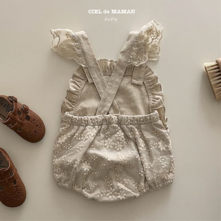 Ciel De Maman - Korean Baby Fashion - #babyclothing - Angel Bodtsuit Flower - 6