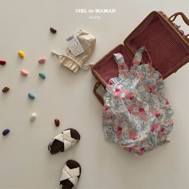 Ciel De Maman - Korean Baby Fashion - #babyfever - Angel Bodtsuit Flower - 8