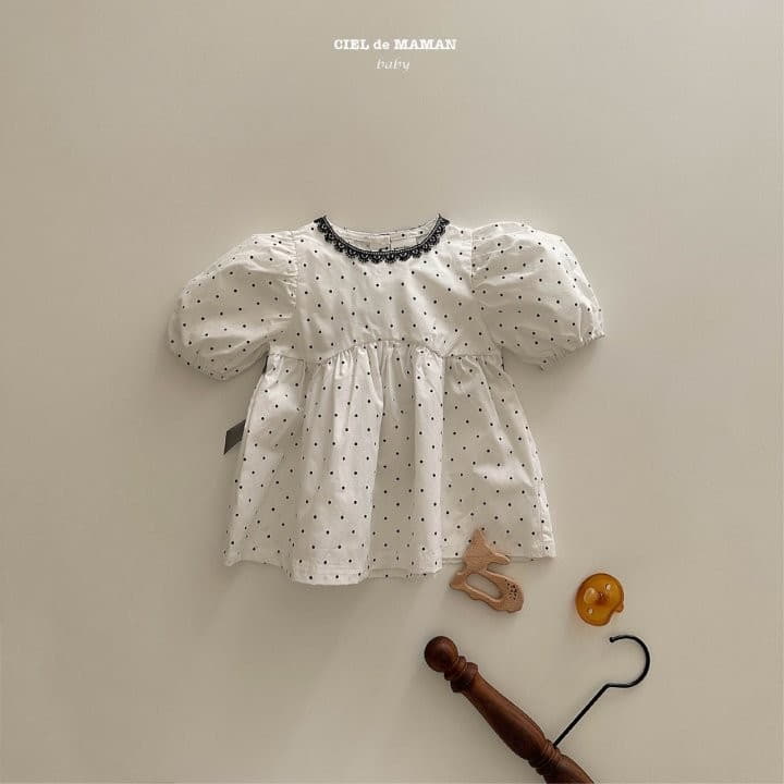 Ciel De Maman - Korean Baby Fashion - #babyoninstagram - Dot One-piece - 3