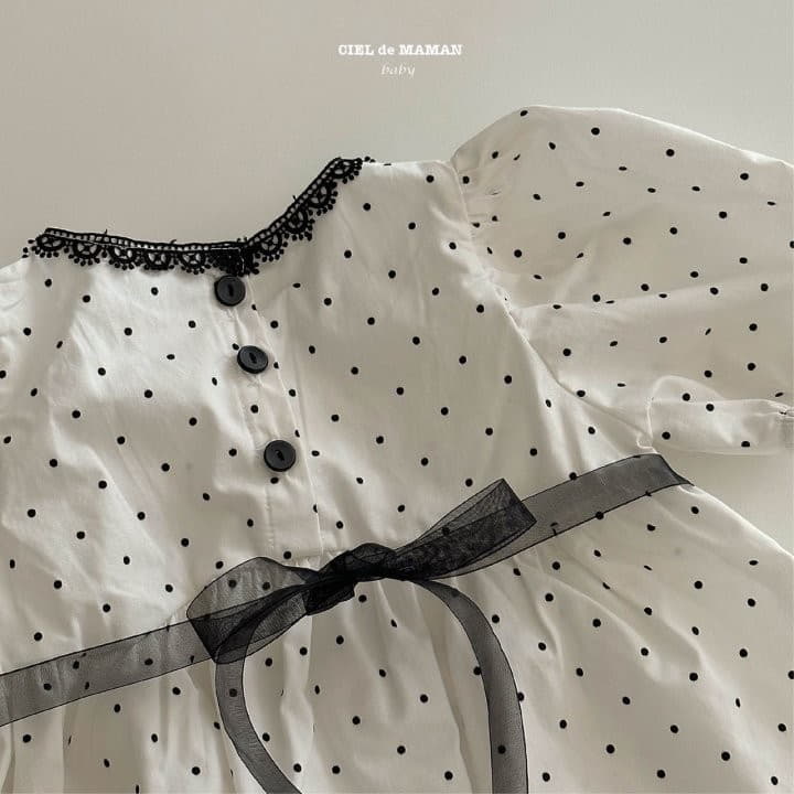 Ciel De Maman - Korean Baby Fashion - #babyoninstagram - Dot One-piece - 4