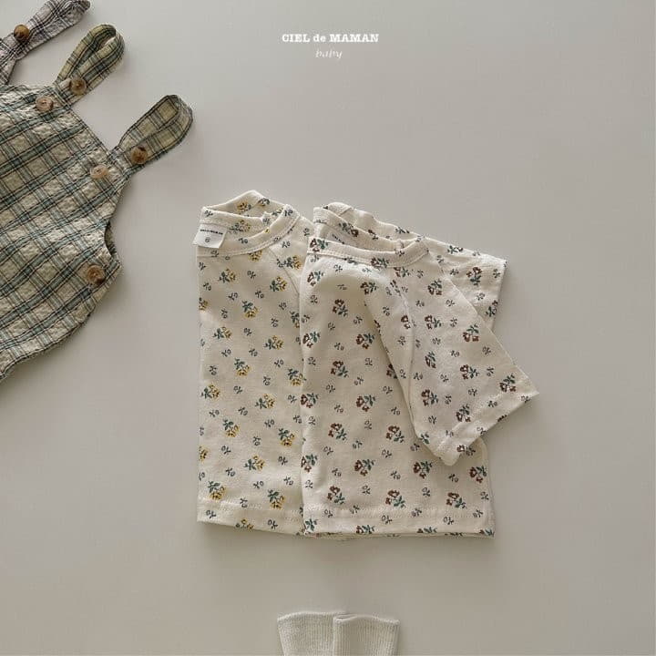 Ciel De Maman - Korean Baby Fashion - #onlinebabyboutique - Bebe Flower Tee - 6