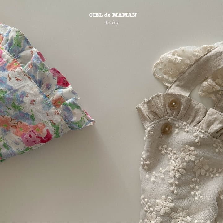 Ciel De Maman - Korean Baby Fashion - #onlinebabyshop - Angel Bodtsuit Flower - 2