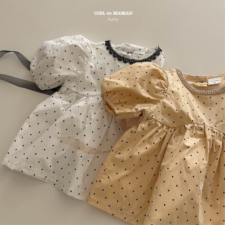 Ciel De Maman - Korean Baby Fashion - #onlinebabyshop - Dot One-piece - 9