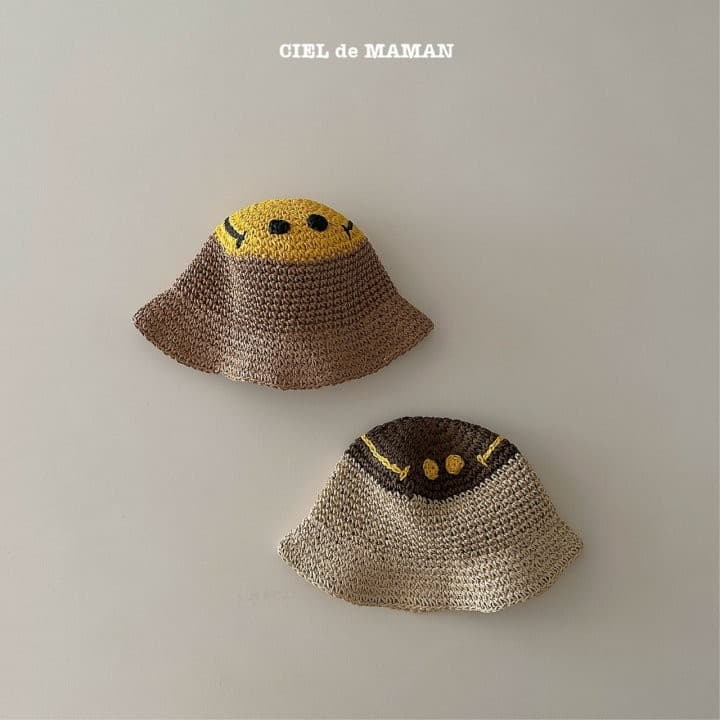 Ciel De Maman - Korean Children Fashion - #Kfashion4kids - Smile Straw Hat