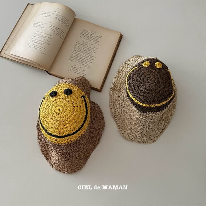 Ciel De Maman - Korean Children Fashion - #childrensboutique - Smile Straw Hat - 8