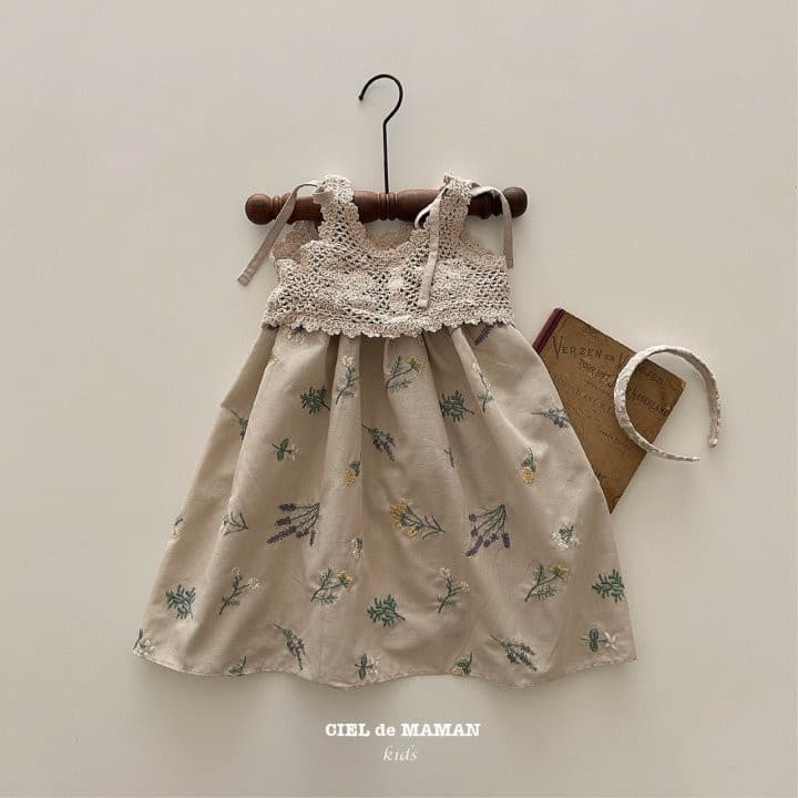 Ciel De Maman - Korean Children Fashion - #designkidswear - Embrodiery One-piece - 6