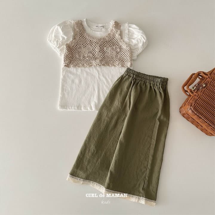 Ciel De Maman - Korean Children Fashion - #designkidswear - Knit Bustier - 5