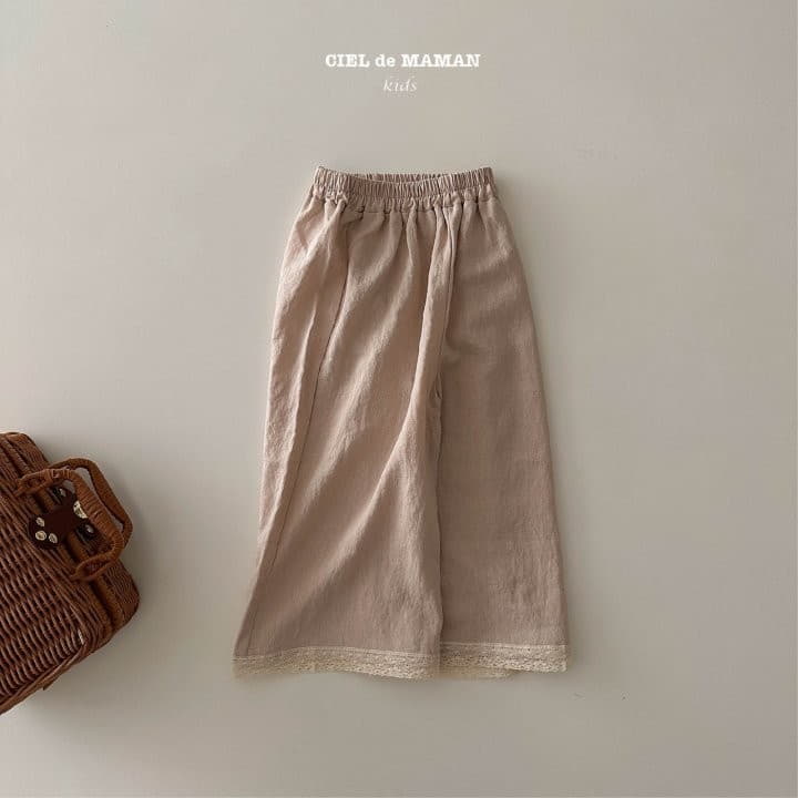 Ciel De Maman - Korean Children Fashion - #kidsshorts - Linen Lace Pants - 6