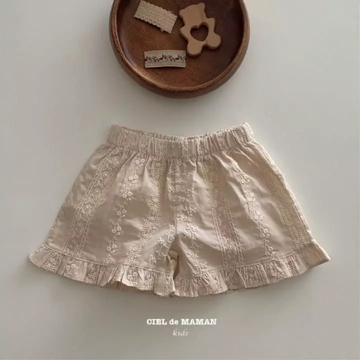 Ciel De Maman - Korean Children Fashion - #kidsshorts - Sleeveless Lace Set - 5