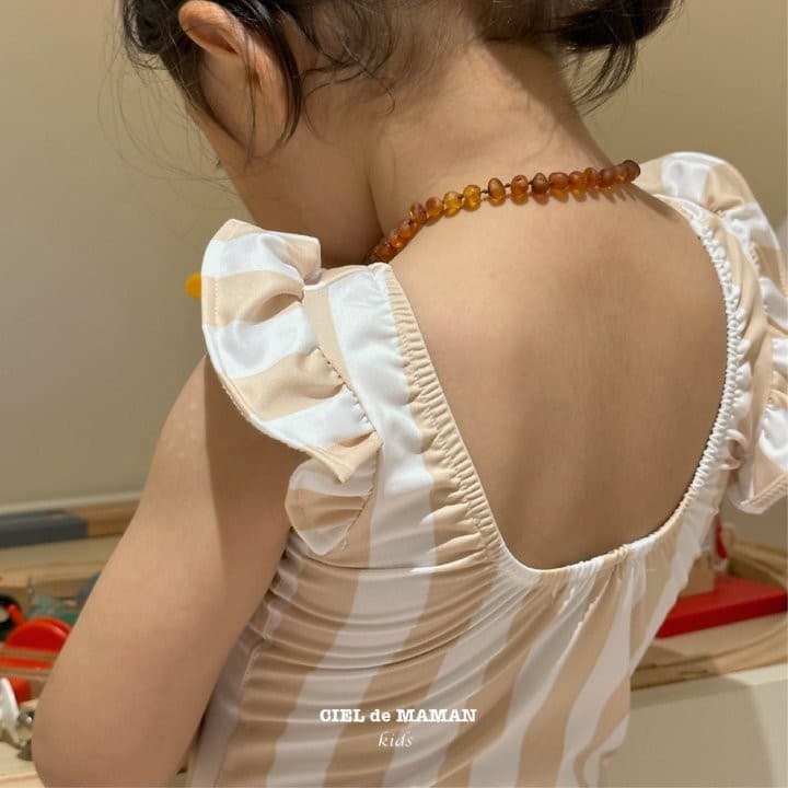Ciel De Maman - Korean Children Fashion - #kidsstore - Jane Swim Top Bottom Set - 4