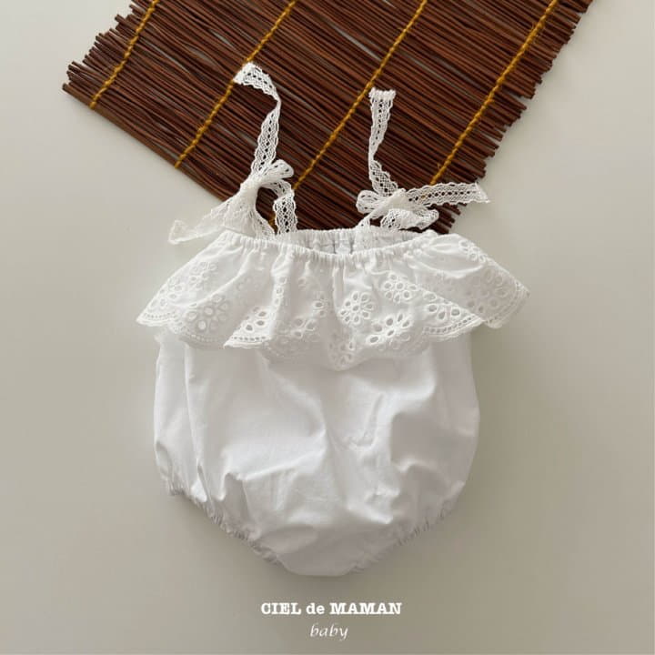 Ciel De Maman - Korean Children Fashion - #minifashionista - Summer Eyelet One-piece - 5