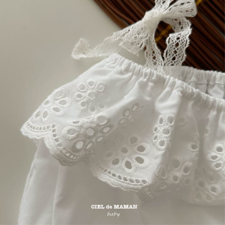 Ciel De Maman - Korean Children Fashion - #prettylittlegirls - Summer Eyelet One-piece - 6