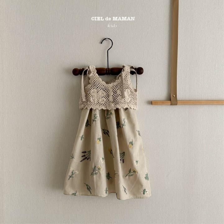 Ciel De Maman - Korean Children Fashion - #todddlerfashion - Embrodiery One-piece