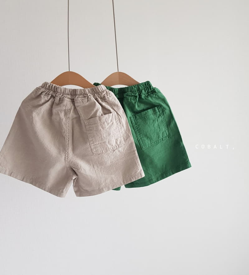 Cobalt - Korean Children Fashion - #Kfashion4kids - Linen Pocket Shorts - 5