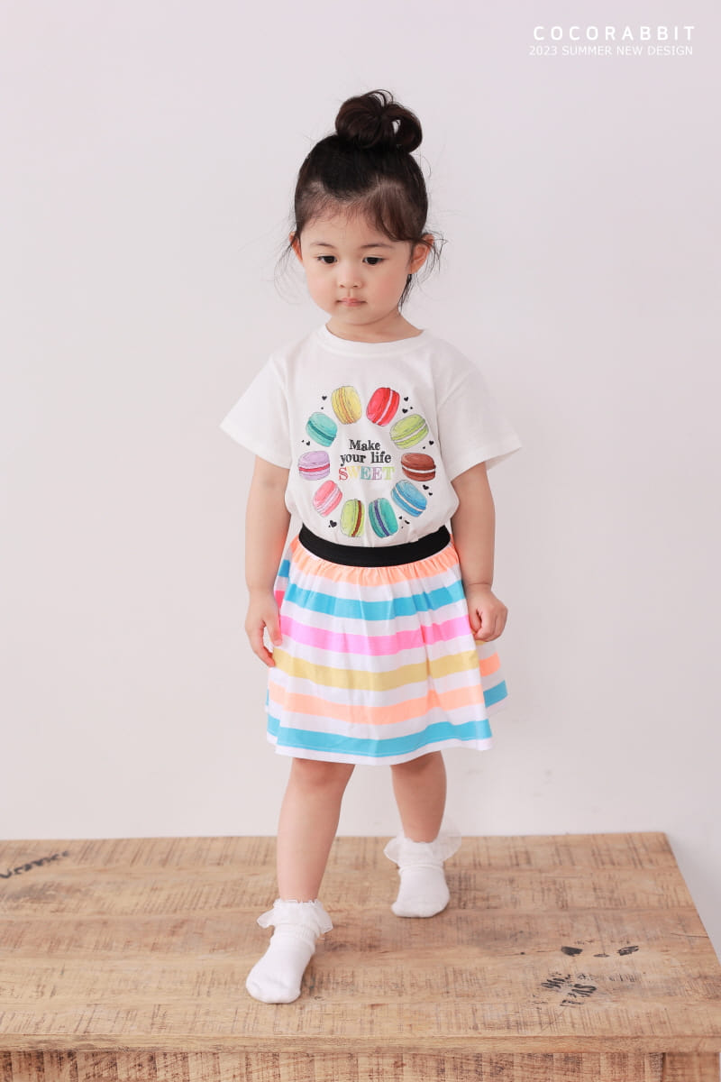 Coco Rabbit - Korean Children Fashion - #Kfashion4kids - Stripes Skirt