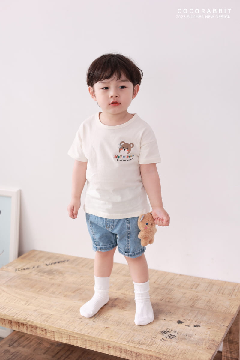 Coco Rabbit - Korean Children Fashion - #Kfashion4kids - Bear Slit Jenas - 10