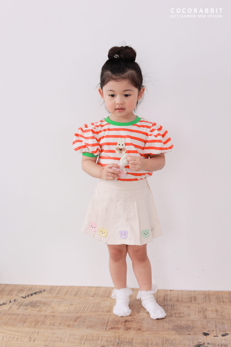 Coco Rabbit - Korean Children Fashion - #Kfashion4kids - Bear Wrinkle Skirt - 8