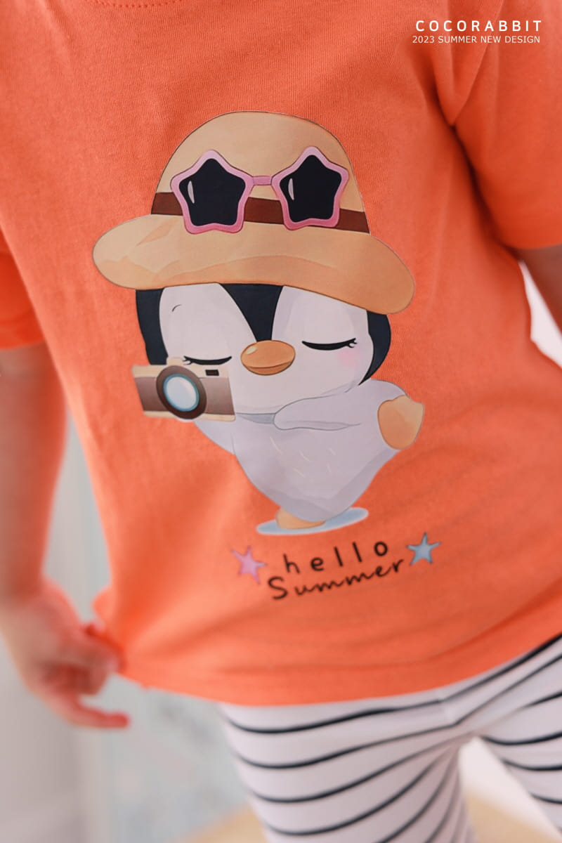Coco Rabbit - Korean Children Fashion - #Kfashion4kids - Penguin Slit Tee