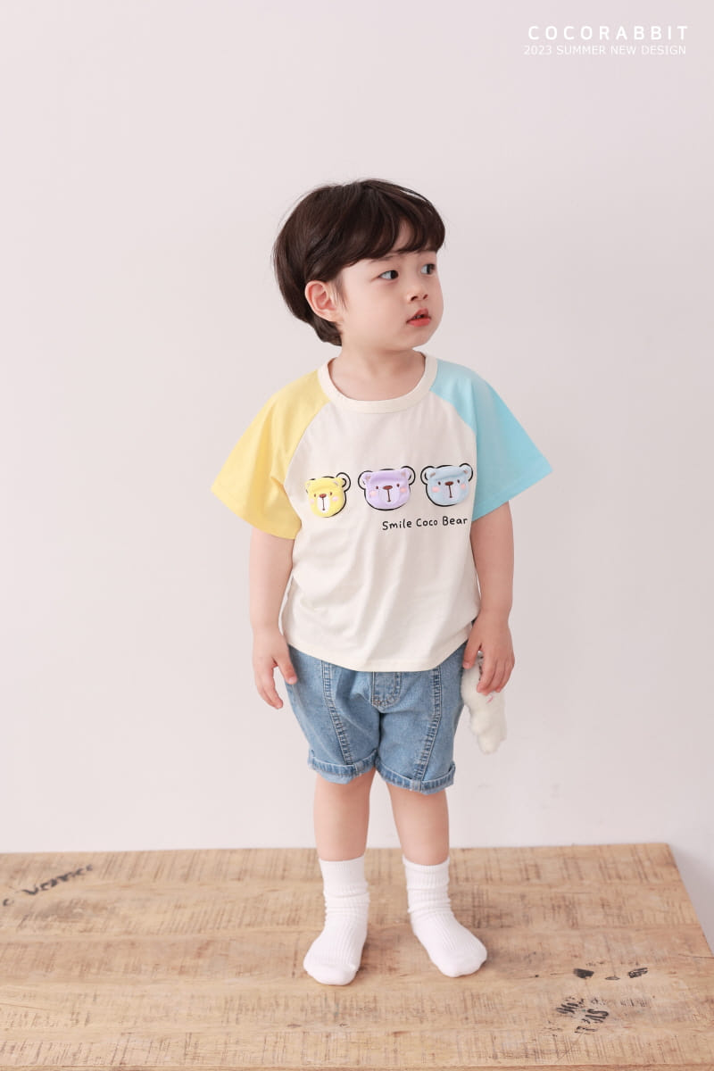 Coco Rabbit - Korean Children Fashion - #Kfashion4kids - Color Face Tee