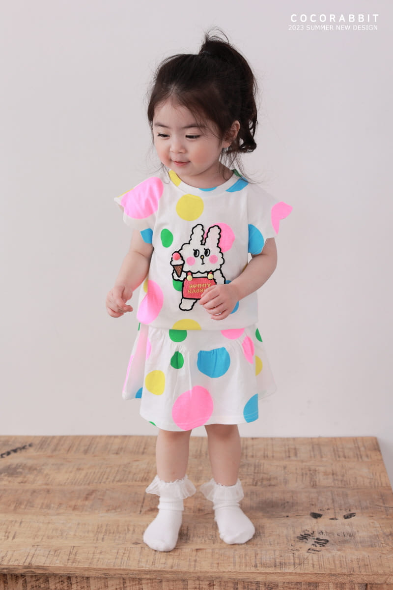 Coco Rabbit - Korean Children Fashion - #Kfashion4kids - Dot Wrinkle Skirt - 8