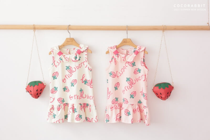 Coco Rabbit - Korean Children Fashion - #Kfashion4kids - Strawberry One-piece - 6