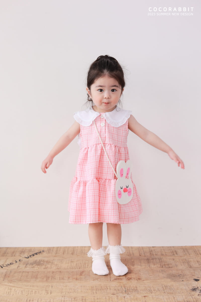 Coco Rabbit - Korean Children Fashion - #childofig - Check Rabbit One-piece - 3